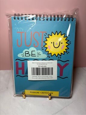 WEEKEND SALE! ☀️ Spiral Activity Books - "Just Be Happy"